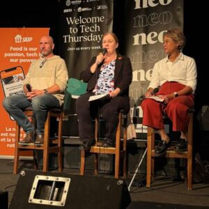 Tech Thursday fireside chat with Christopher Henry, Renee Greyeyes, Geeta Tucker at the King’s Head Pub